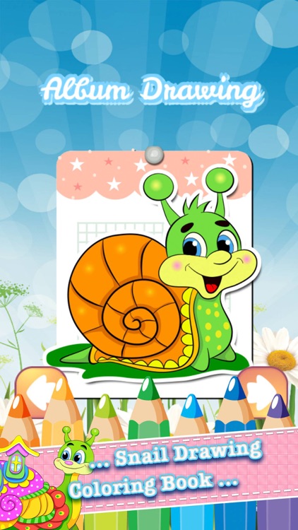 Snail Drawing Coloring Book - Cute Caricature Art Ideas pages for kids
