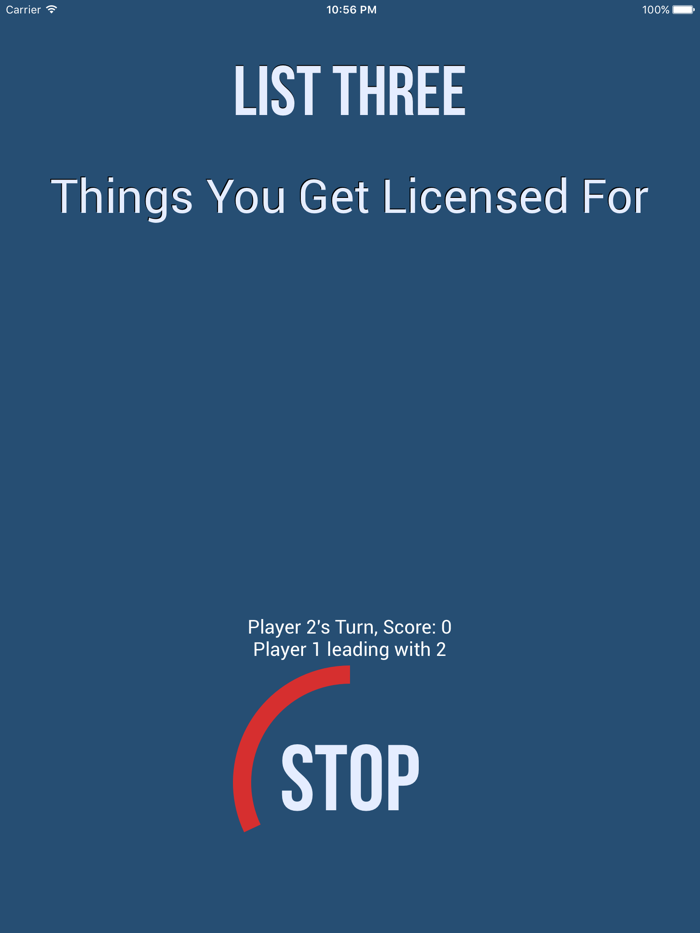 List Three - The Five Second Naming Game