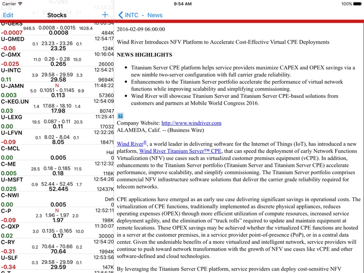 Stockwatch Ticker - iPad Edition screenshot-4