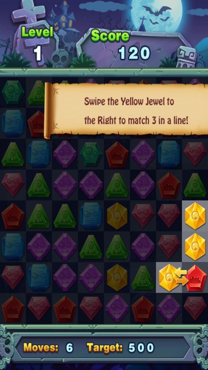 Match Jewel Pop Star - Puzzle Match-3 Jewel Star Zombie Edition