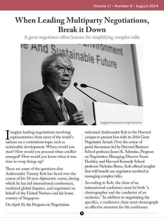 Harvard Negotiation Briefings screenshot-4