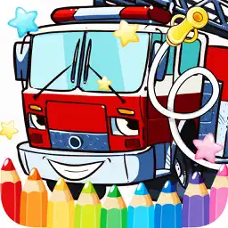 Car Fire Truck Free Printable Coloring Pages For Kids app icon