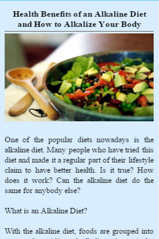 Alkaline Diets screenshot 3