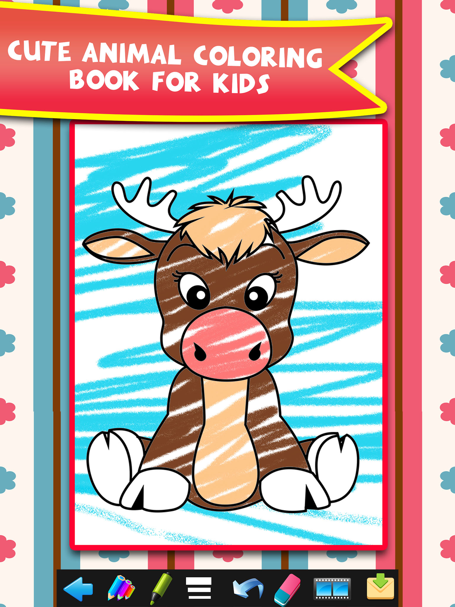 Kids Doodle Drawing Coloring Book - preschool christmas toddler games!! screenshot 5