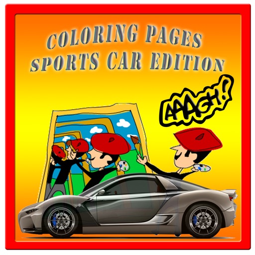 Coloring Pages Sports Car Edition Icon