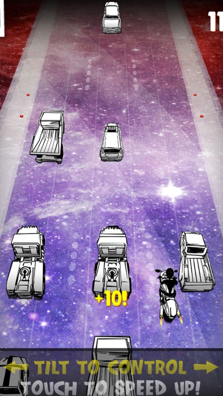 Motocicleta Moto de Corrida Jogo Livre (A Stickman Motorcycle Space Racing Game) screenshot 2