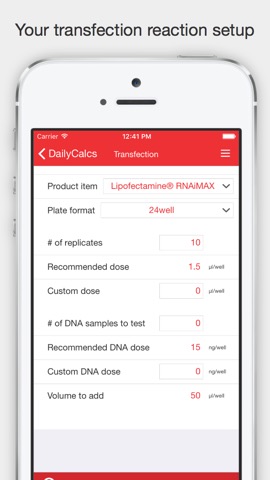 DailyCalcs - Science calculator to simplify everyday tasks in the labのおすすめ画像4