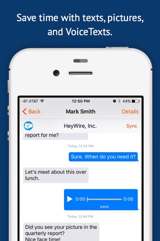 HeyWire Business Messenger screenshot 3