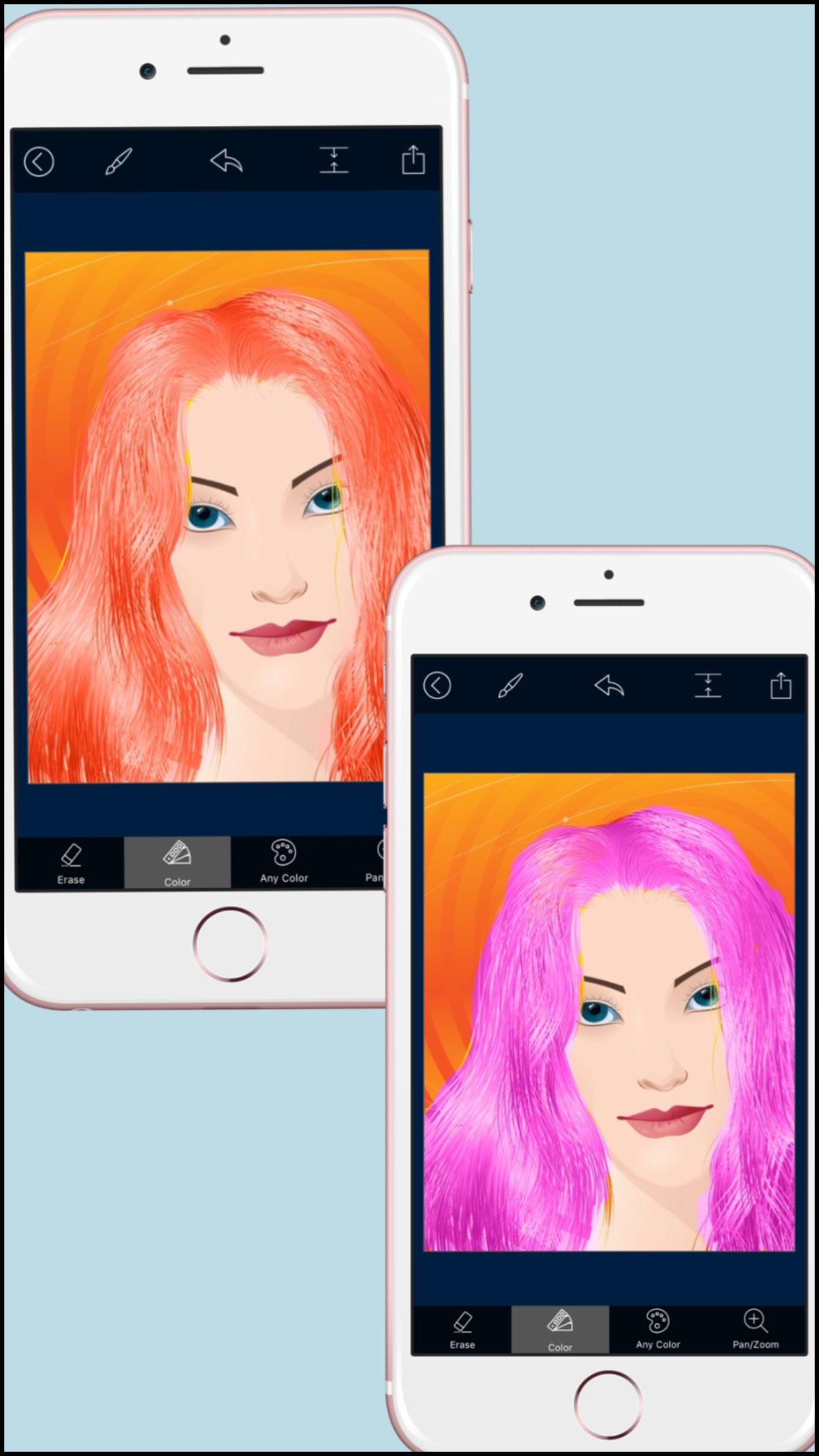 Hair Color Changer - Recolor and Splash Effects screenshot 4