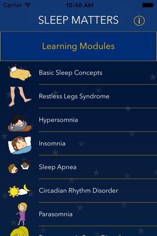 SleepMatters - animated educational modules on sleep disordersのおすすめ画像1