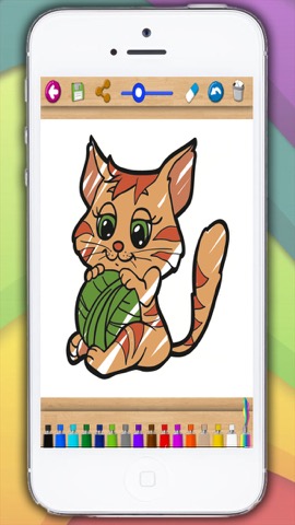 ペイント猫 - 本を着色素敵な子猫のおすすめ画像2