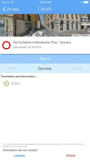 Скриншот ZTL Italy - Limited Traffic Zone на iPhone 4