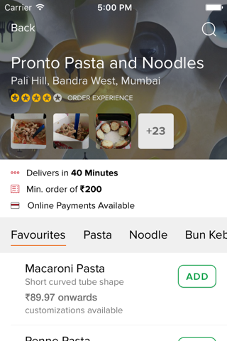 Pronto Pasta And Noodles screenshot 2