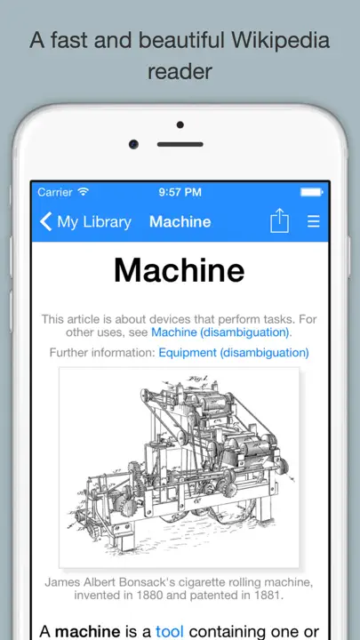 WikiExplorer For Wikipedia iPhone-skjermbilde 1