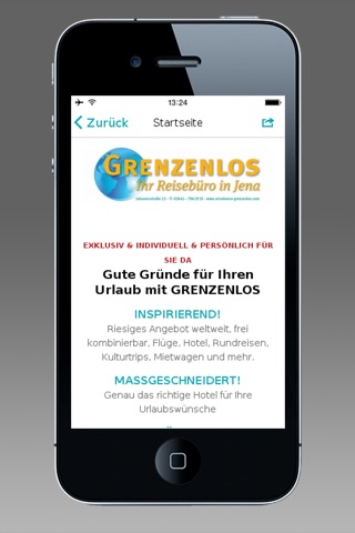 Reisebüro Grenzenlos screenshot 2