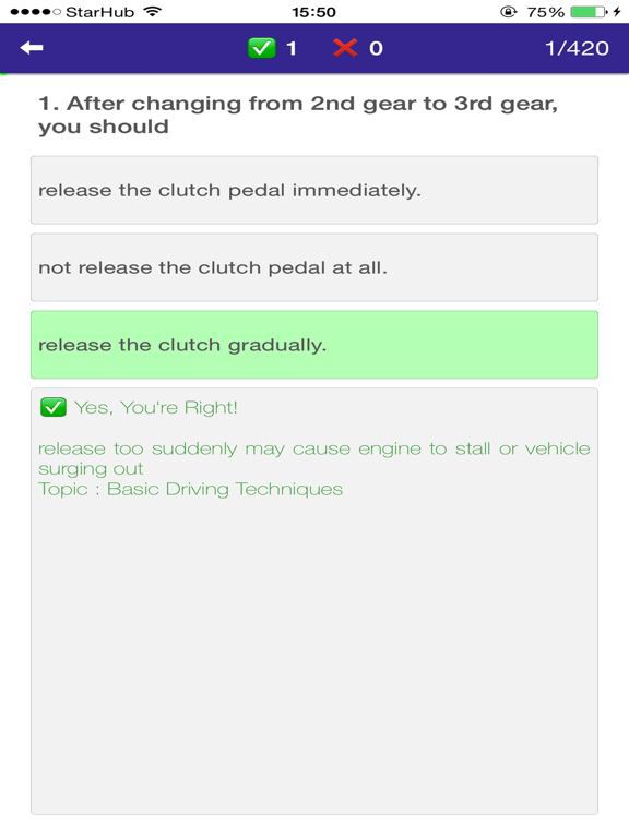 Screenshot #5 pour Final Theory Test Singapore ( FTT Test SG )