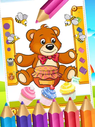 Imágen 4 Osito de peluche para colorear Dibujo Libro para Niños Juegos iphone