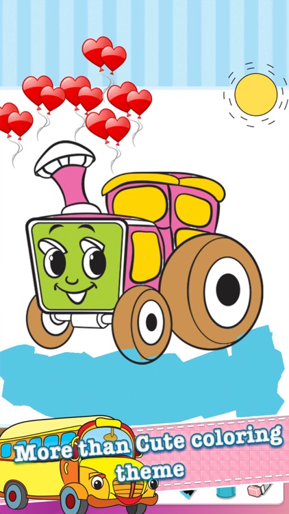 Car Drawing Coloring Book - Cute Caricature Art Ideas pages for kids screenshot-3