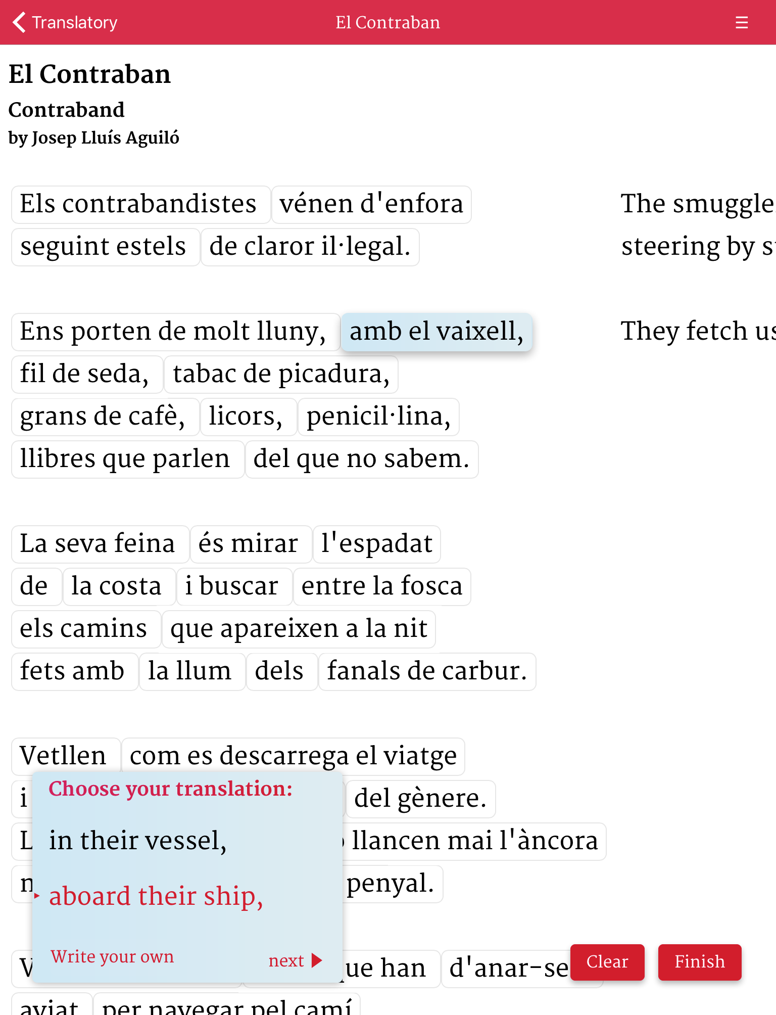 Translatory – translate poetry for fun! screenshot 7