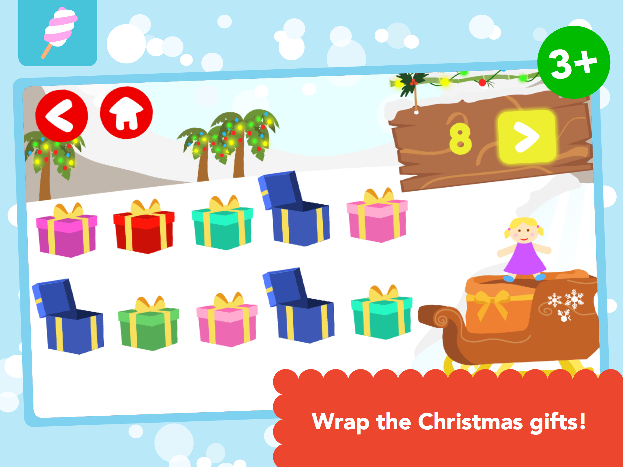 Math Tales - Christmas Time: Christmas Math in the Snowy Jungle screenshot 10