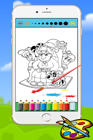 Family Coloring Book for kids and Preschool Toddler Drawing screenshot 4