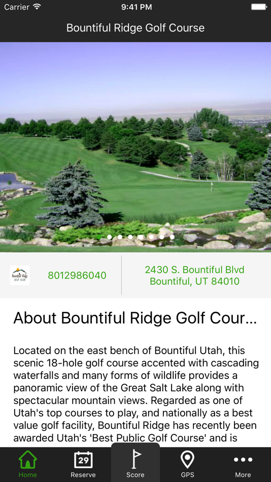 Bountiful Ridge Golf Course - Scorecards, GPS, Maps, and more by ForeUP Golf - 2.0.2 - (iOS)