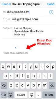 house flipping spreadsheet real estate investors iphone screenshot 2