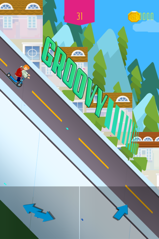 Mountain Hill Rush Racing In Down Town - Free Longboard Games For boys and Girls Rider screenshot 2