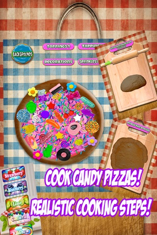 Candy Pizza Make & Bake – Kids Dessert Food Cooking Game screenshot 4