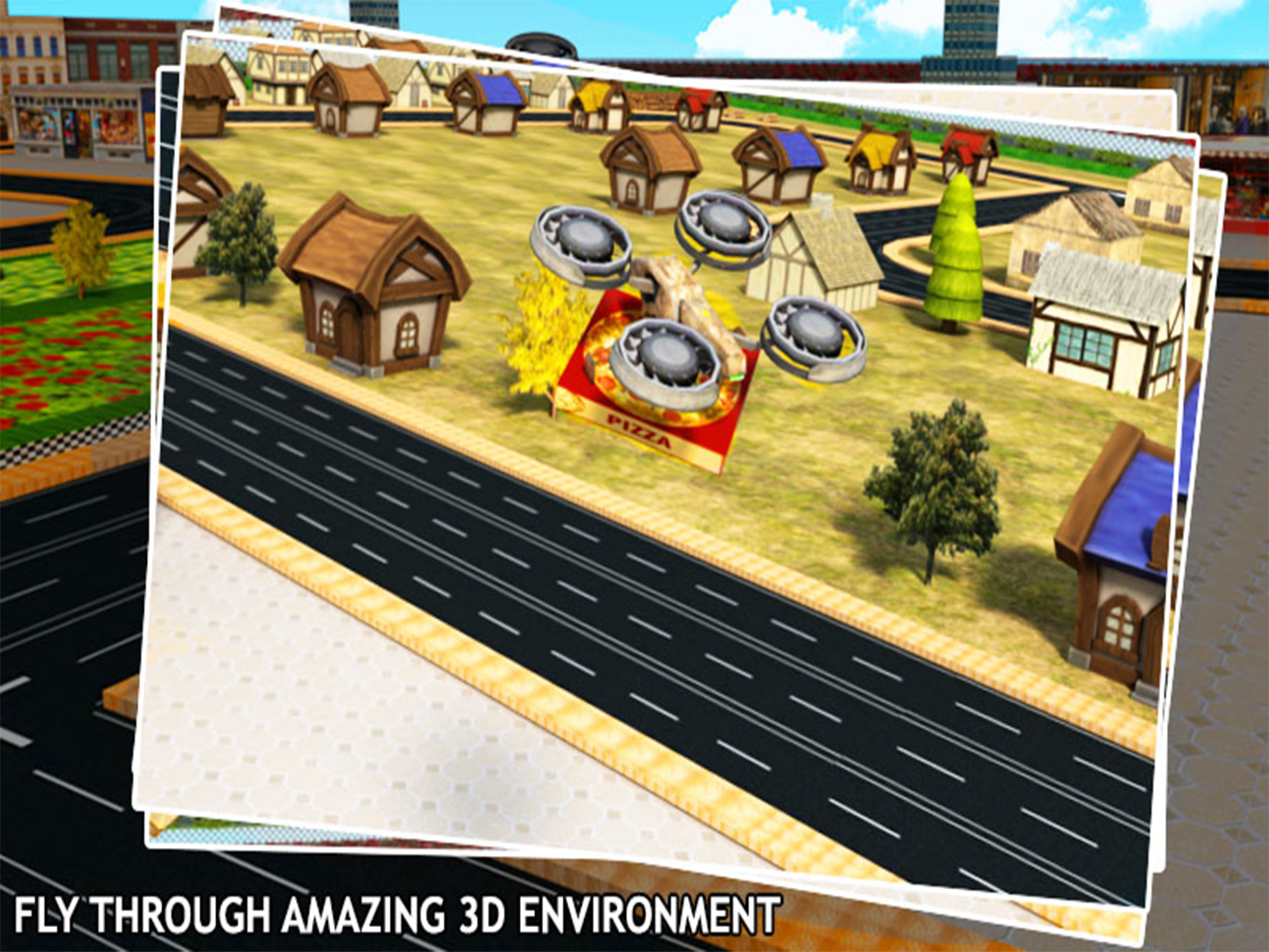 Drone Pizza Delivery Sim screenshot 6