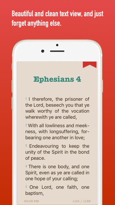 Screenshot #3 pour Bible - A beautiful,  modern Bible app thoughtfully designed for for quick navigation and powerful study of KJV and more.