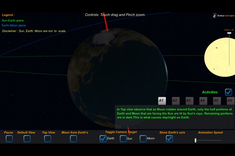 3D Earth Moon Sun screenshot 3