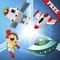 Icon Space Puzzles for Toddlers : Discover the galaxy , the space and UFO ! FREE app