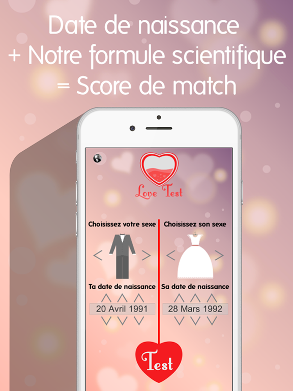 Screenshot #4 pour Test d'Amour Gratuit - Calculatrice de Compatibilité en Couple