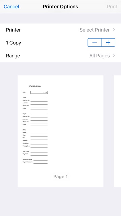 ATV Bill of Sale screenshot-3