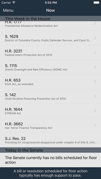 Pocket Docket - Congress on the Go