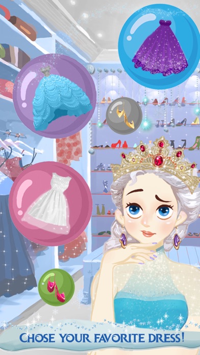 How to cancel & delete Ice Princess - Frosty Makeup and Dress Up Salon Girls Game from iphone & ipad 2