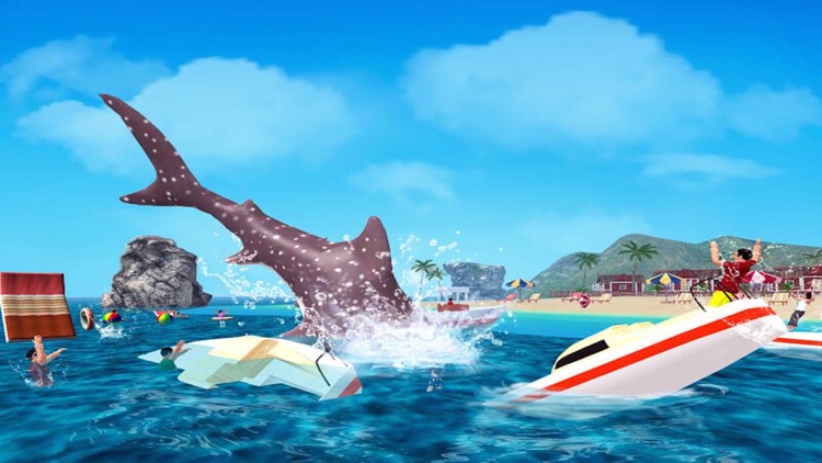 Angry Shark 3D. Attack Of Hungy Great White Terror on The Beach screenshot-3