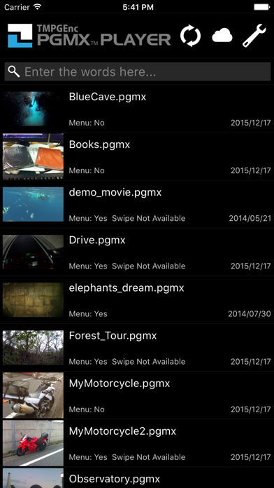 Screenshot #1 pour TMPGEnc PGMX PLAYER