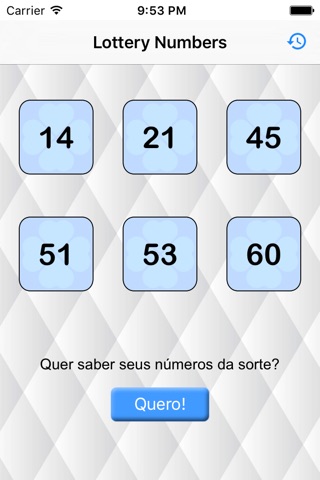 Lottery Numbers - Seus números da sorte screenshot 2