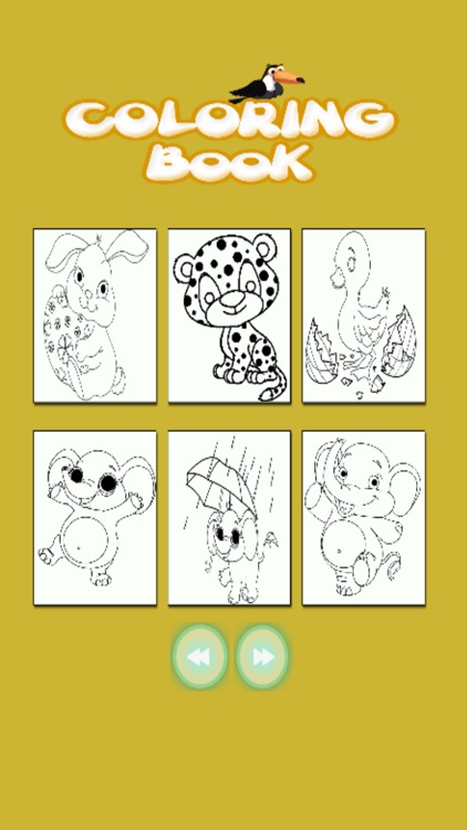 Kids Coloring Book - Cute Animals Fukuoka