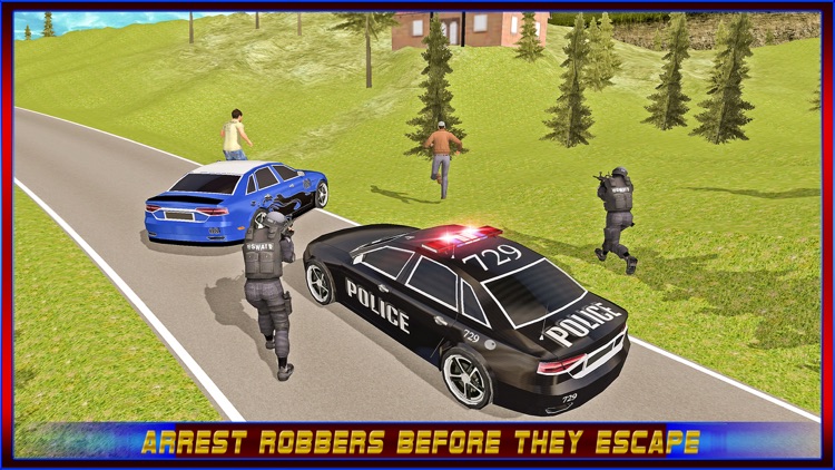 Police Hill Car Crime Chase