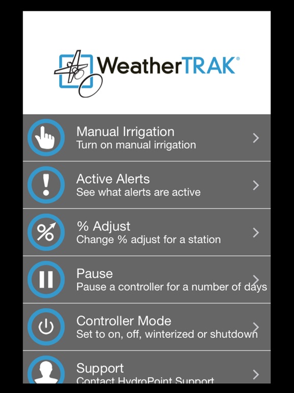 WeatherTRAK Mobile 2 iPad screenshot 1 - Utilities app