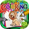 Coloring Book : Painting Pictures on Wild Animals Cartoon Pro