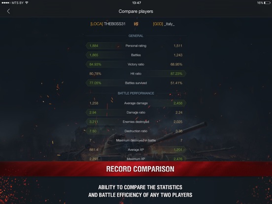 World of Tanks Blitz Assistant iPad screenshot 4 - Entertainment app