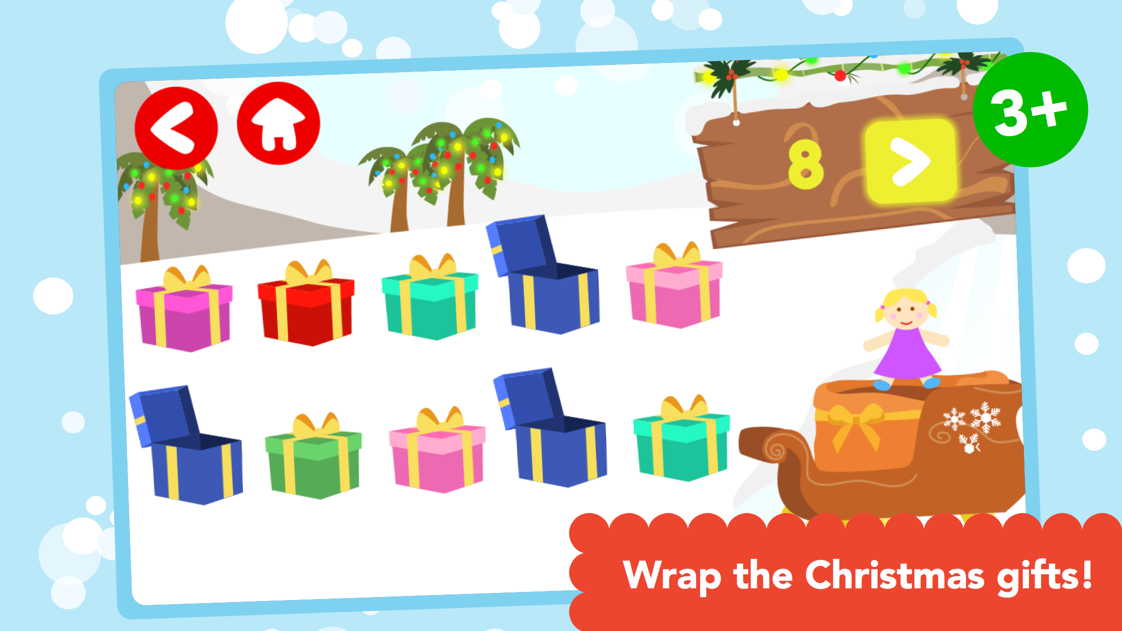 Math Tales - Christmas Time: Christmas Math in the Snowy Jungle screenshot 5