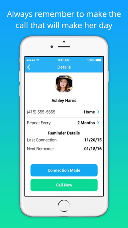 Real Connection - Phone call reminders screenshot-3