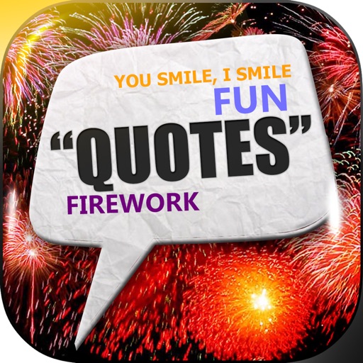 Daily Quotes Inspirational Maker “ Fireworks Night Light  ” Fashion Wallpaper Themes Pro icon