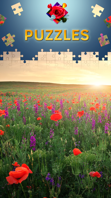 Screenshot #2 pour Fleurs puzzle adulte paysage