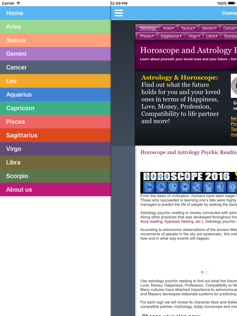 Horoscope Astrology and Zodiac signs